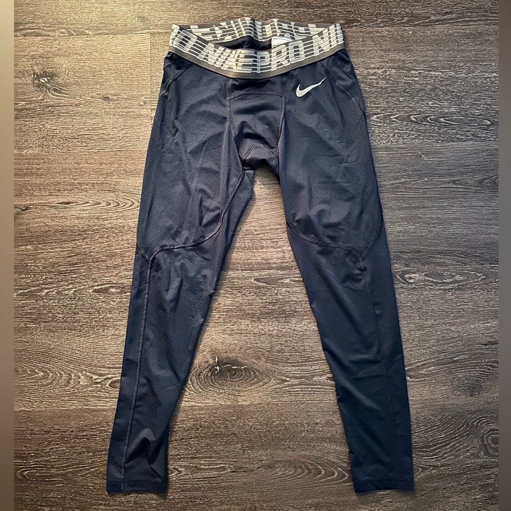 Nike Pro Black and Gray Leggings